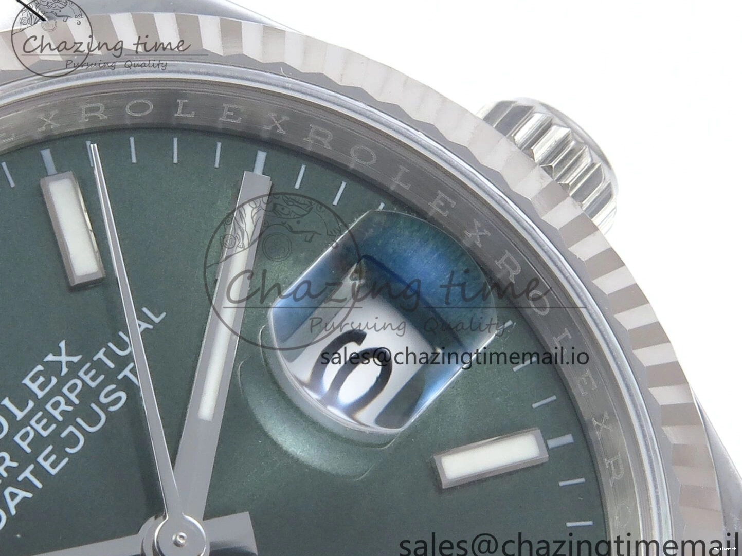 Dial EWEF DateJust 126234 A3235 Bracelet on Stick 36 Green Edition Oyster Best 0509